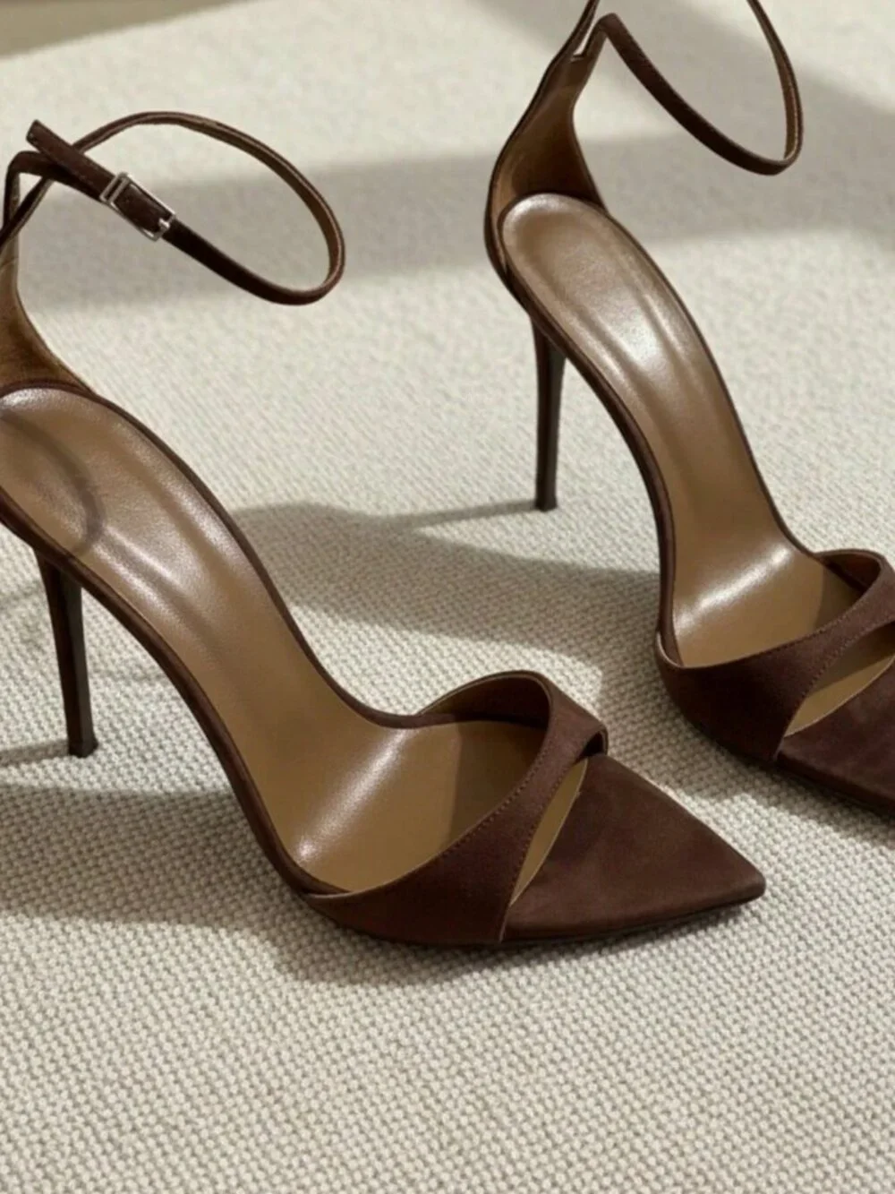 Brown Basics Women's  Pointed Toe High Heels